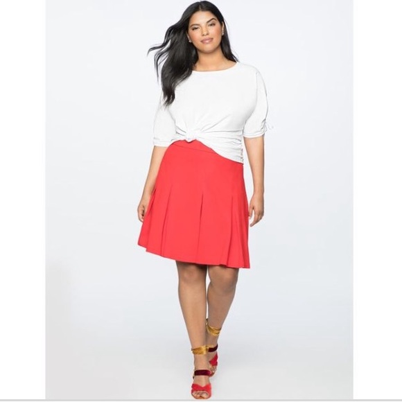 Eloquii Dresses & Skirts - NEW • Eloquii • A Line Pleated Skirt Goji Berry 14